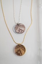 Load image into Gallery viewer, Cross Stitch Eclipse Charm - Gold