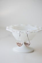 Load image into Gallery viewer, Cross Stitch Dangle Earrings - Silver
